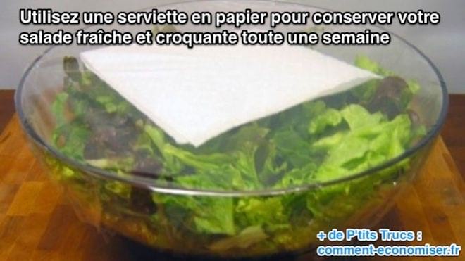 Salataufbewahrung: Tipp, um den Salat knackig frisch zu halten