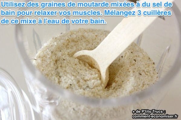 Bain relaxant à la moutarde
