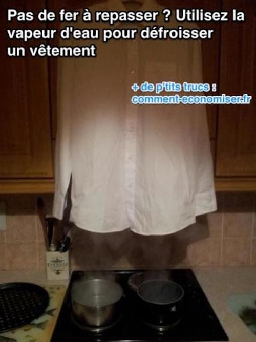 12 Astuces pour Repasser un Vêtement Sans Fer.