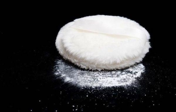 disque de poudre de talc