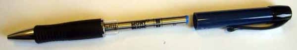 remontez le stylo G2 avec la cartouche mont blanc
