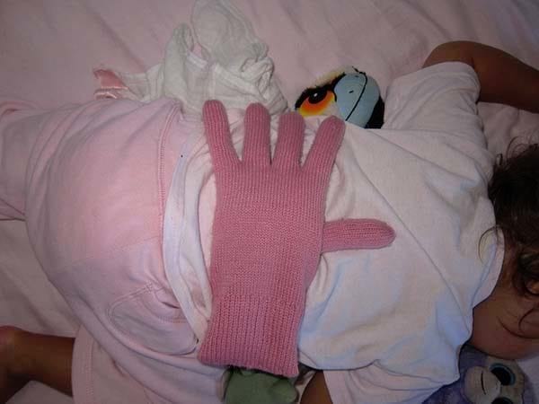 un gant pour aider bébé à dormir