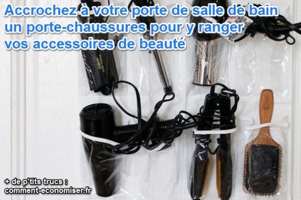 Un porte chaussure pour ranger ses accessoires de beauté