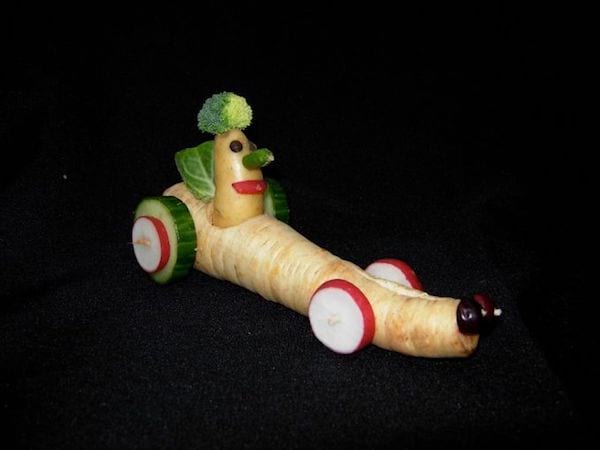 Voiture en légumes