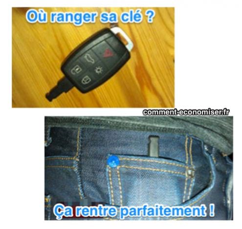 rangezles clefs de votre voiture dans la petite poche du jean