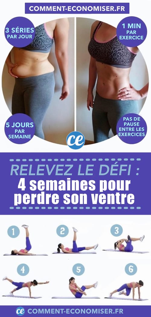 astuce ventre plat, accompagné des exercices abdominaux pour un bon ré