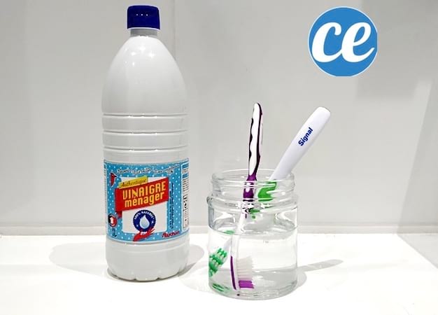 désinfecter sa brosse à dent avec vinaigre blanc