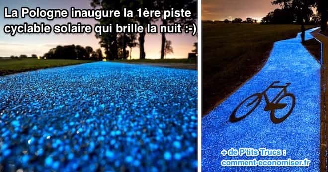 découvrez la piste cyclable solaire bleue en Pologne