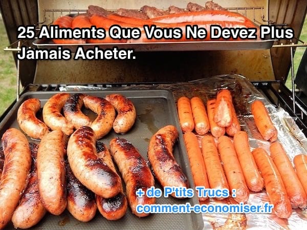 certains aliments  comme les saucisses ne sont pas bons pour la santé et coûtent cher