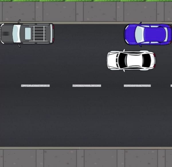 Avancer voiture jusqu'à la place