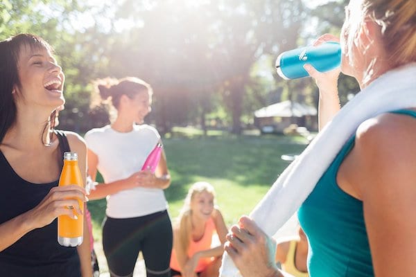 bouteille d'eau isotherme en acier
