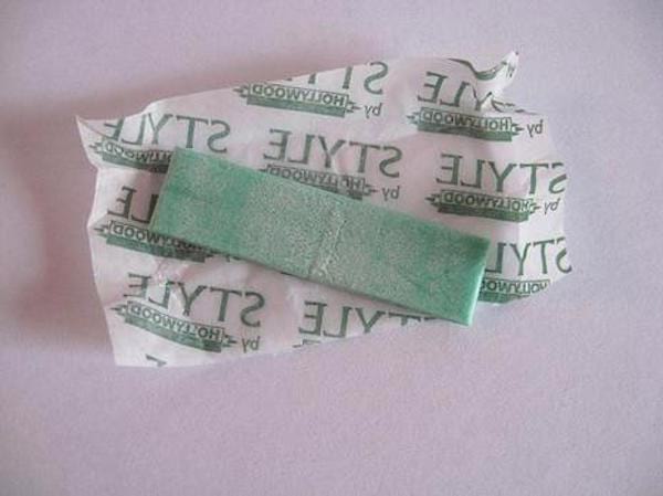 un chewing gum hollywood vert