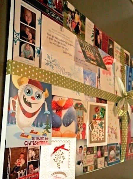 Faites collage des anciennes cartes de Noel