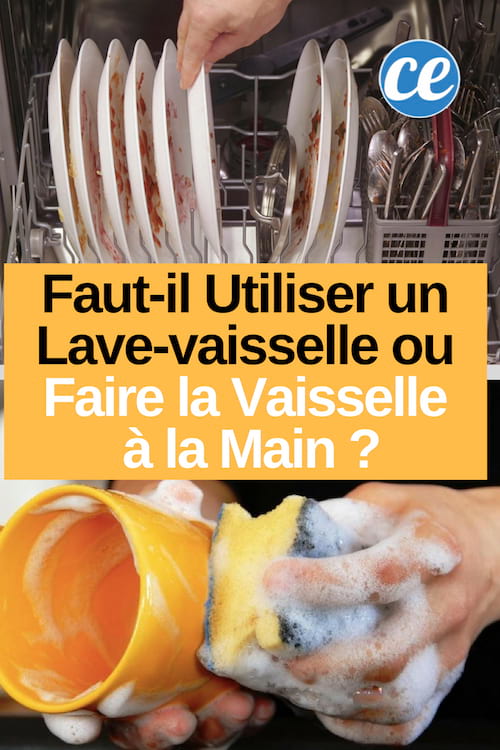 faire la vaisselle avec un lave-vaisselle est plus économique de la laver à la main