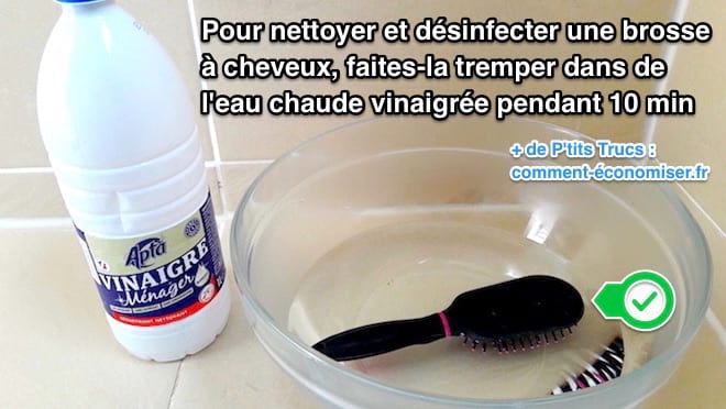 Comment nettoyer et désinfecter une brosse avec du vinaigre blanc