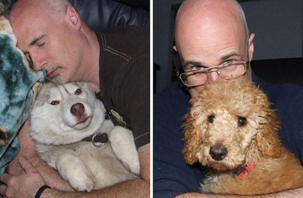 L'homme qui a adopté 45 chiens dans sa maison