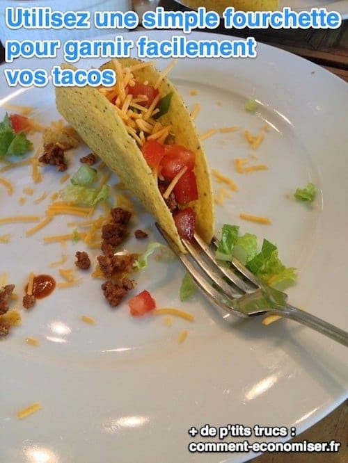 truc à savoir quand on mange sur le pouce : garnir tacos