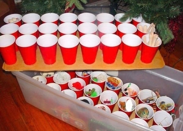 Rangement pour décoration de Noels