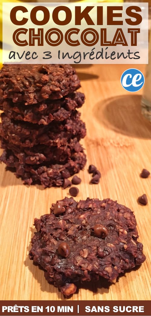 la recette des cookies facile et rapide avec 3 ingrédients