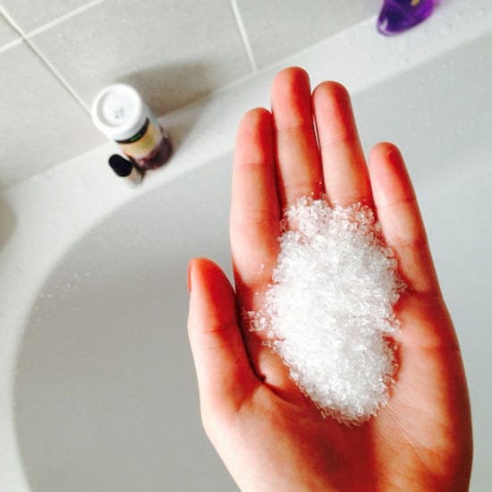 du sel d'epsom pour faire un bain relaxant