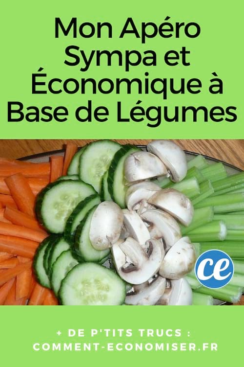 Une assiette de légumes coupés pour l'apéro