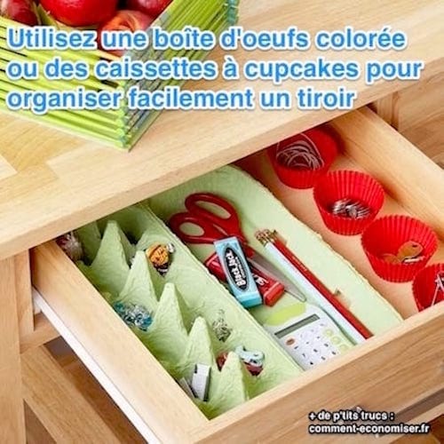 boite d'oeufs pour ranger