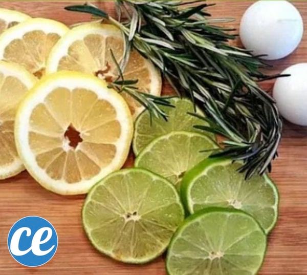 Du citron, du citron vert, du thym et des bougies flottantes.