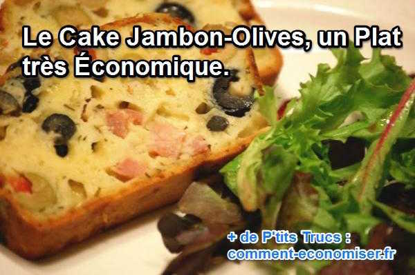 recette cake jambon olives