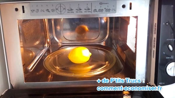 heat the lemon in the microwave 