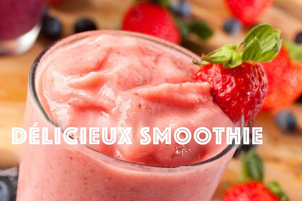 Un délicieux smoothie à la fraise fait maison et bon pour la santé