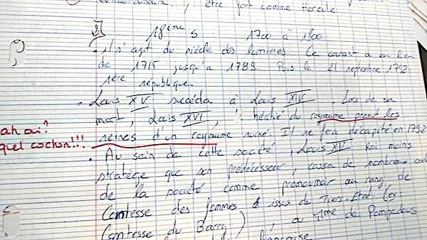 copie perle orthographe confusion drole