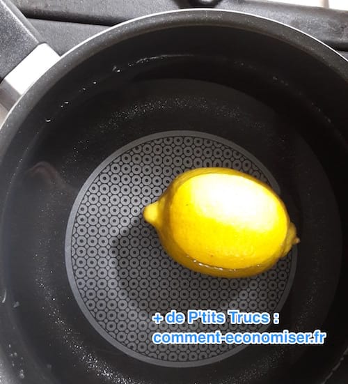 a lemon in hot water to soften it and make more juice