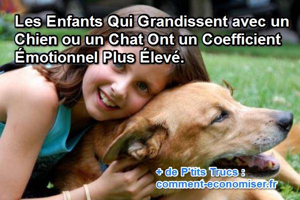 avoir un chien rend les enfants plus intelligents