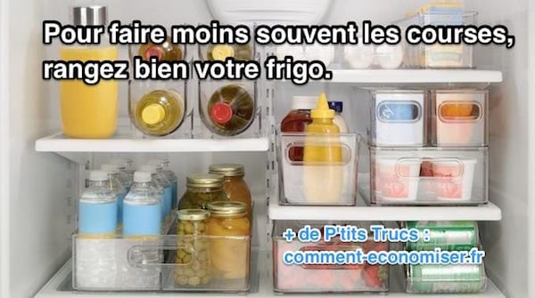 Ranger son frigo est un bon moyen de ne pas perdre d'aliments et de faire des économies