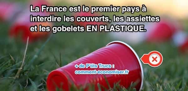 La France interdit les déchets de couverts plastiques