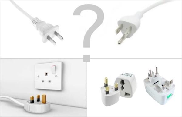 prévoir un adaptateur de prises électriques pour les voyages