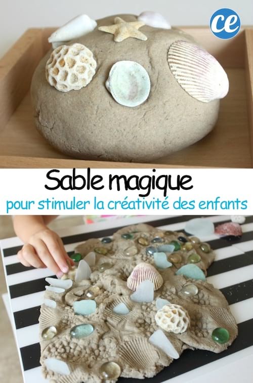 construction avec du sable magique