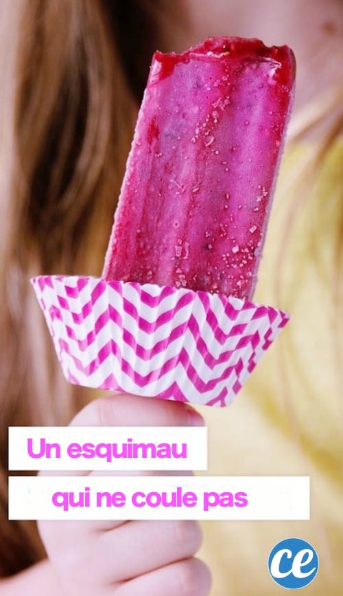 astuce pour qu'une glace qui fond ne coule pas sur les doigts