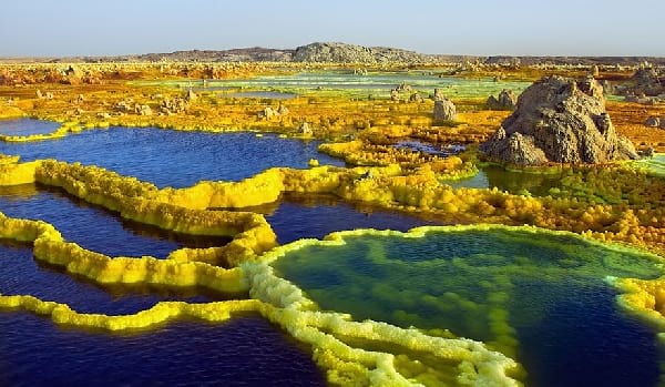 Le volcan de Dallol en Éthiopie
