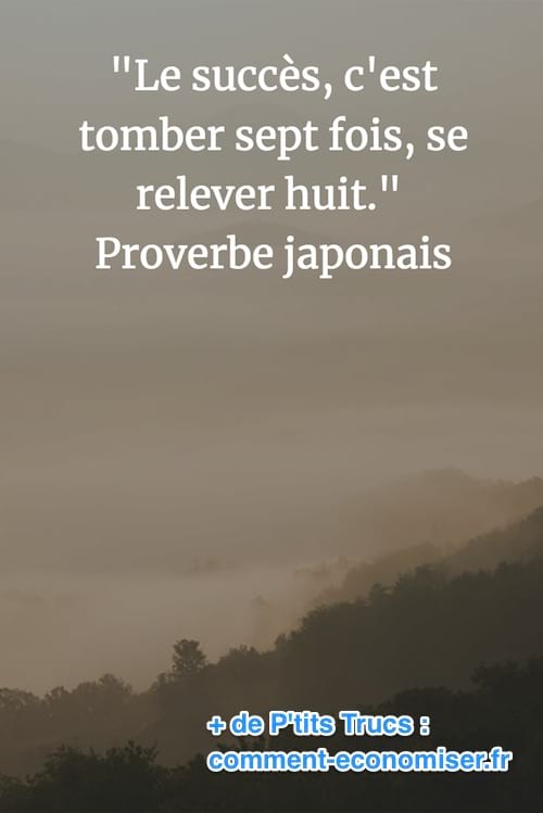 proverbe japonais sur le succès