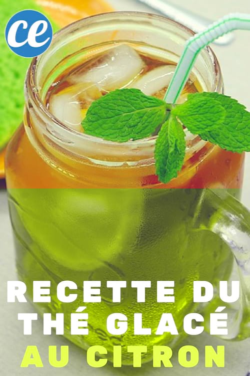 la recette du the glacé fait maison au citron avec glaçons