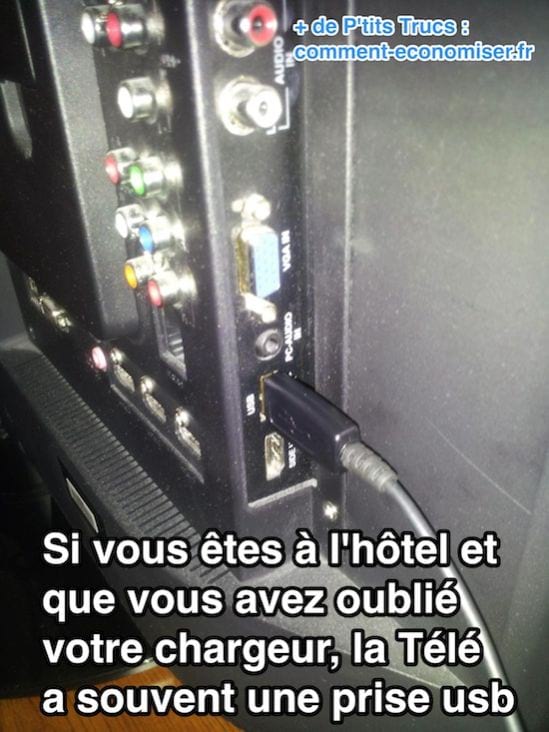Comment recharger son téléphone portable à l'hôtel 