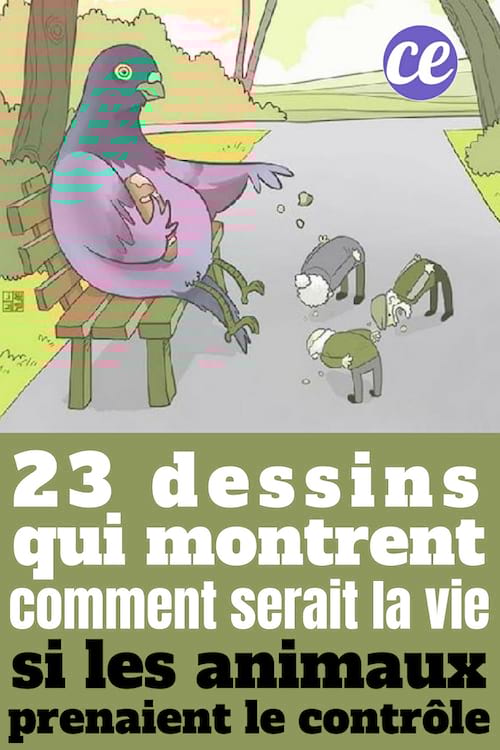 23 dessins qui montrent comment serait la vie si les animaux prenaient le contrôle