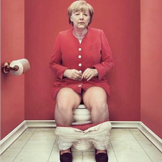 angela Merkel vue par Cristina guggeri