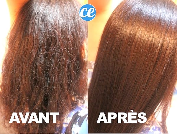 rice water conditioner result for smoother hair