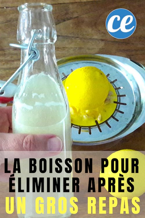 La boisson au citron pour perdre des graisses après au un gros repas