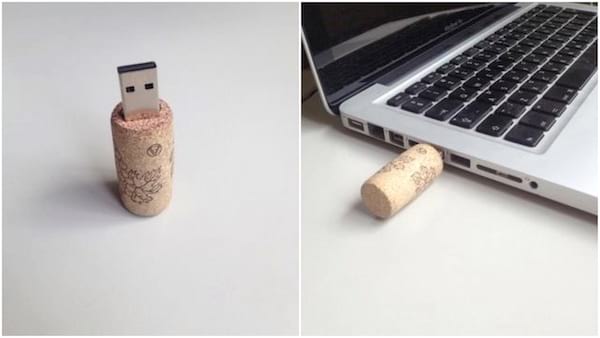 Clé usb secrète en bouchon de liège