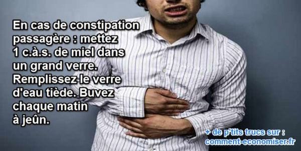 le miel aide à lutter contre la constipation passagère