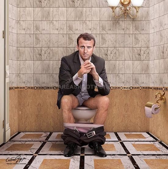 Emmanuel Macronl vu par Cristina guggeri