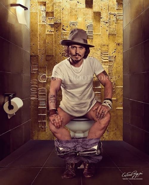 Johnny Deep vu par Cristina Guggeri